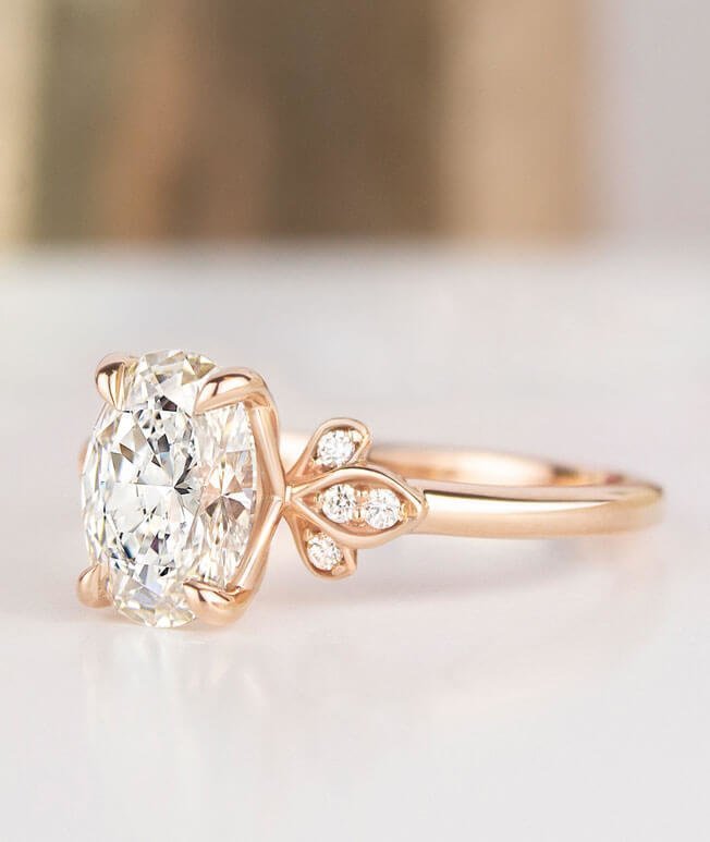 Rose gold engagement ring